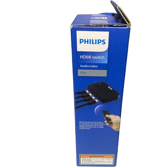 Philips 4‑Port HDMI Switch 4K Ultra HD HDR with Wireless IR Remote Elite - Picture 6 of 7